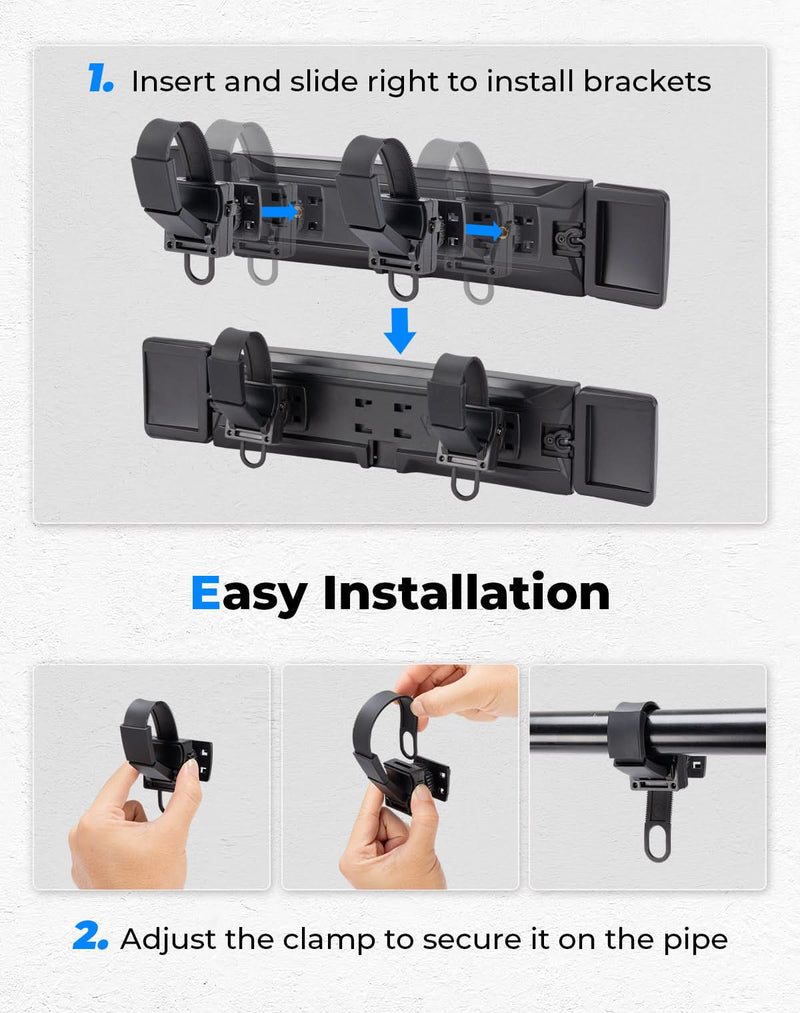 Load image into Gallery viewer, UTV Rear View Mirror 2 Convex Mirror with 1.5"-2" Sturdy Clamp