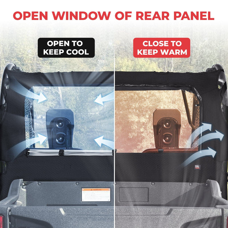 Load image into Gallery viewer, Fabric Rear Panel with Open Window For Pioneer 700 / 700-4