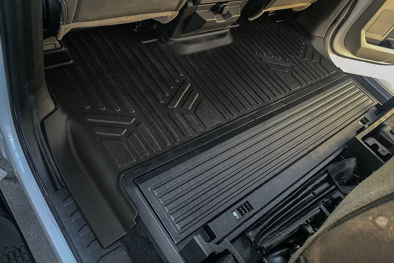 Load image into Gallery viewer, SMARTLINER Floor Liners for 2017-2026 Ford F-250/F-350 Super Crew Cab with Vinyl| (1st Row Bench)| (No OTH)| with Underseat Storage