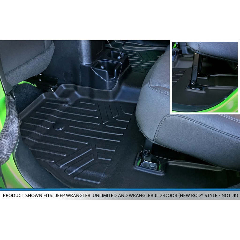 Load image into Gallery viewer, SMARTLINER Custom Fit Floor Liners For 2018-2024 Wrangler JL Unlimited (No Sub and No Flat Load Floor)
