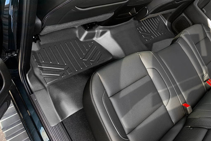 Load image into Gallery viewer, SMARTLINER Floor Liners for GMC Sierra 1500 Crew Cab 2014 - 2018 (Carpeted flooring) 1st Row Bench Half coverage