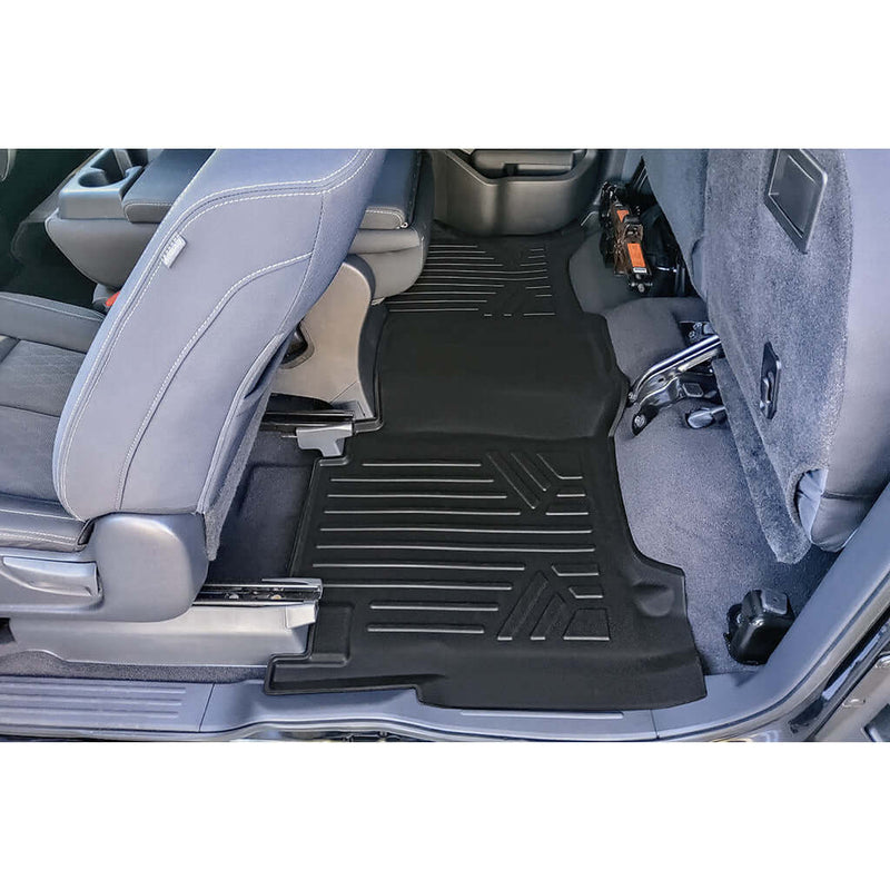 Load image into Gallery viewer, SMARTLINER Floor Liners for 2017-2024 Nissan Titan King Cab (1st Row Bench) With OTH Coverage