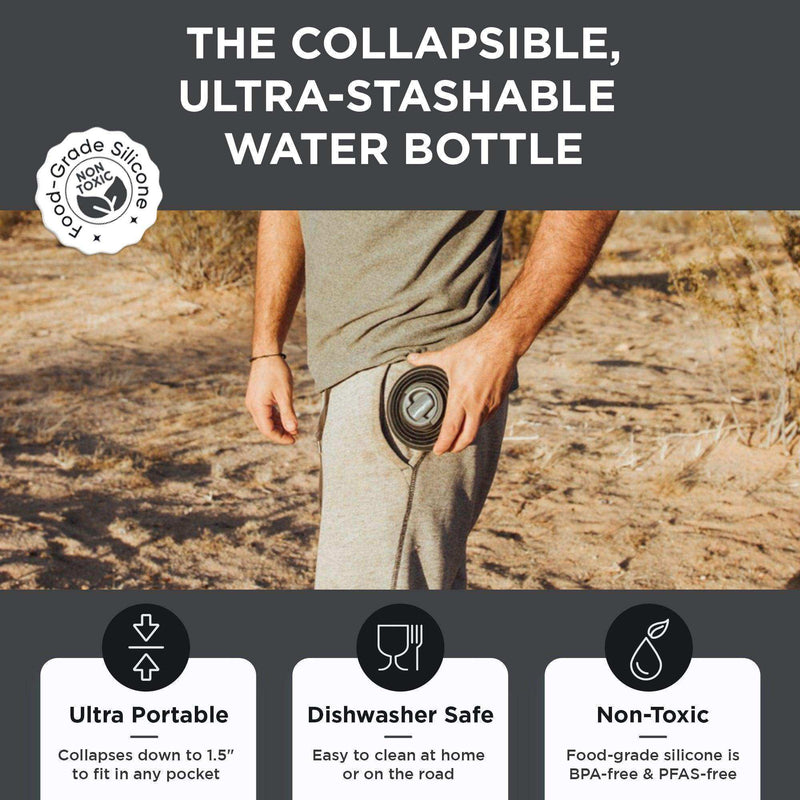 Load image into Gallery viewer, Collapsible Water Bottle | 17oz - Skoutley Outdoors LLC