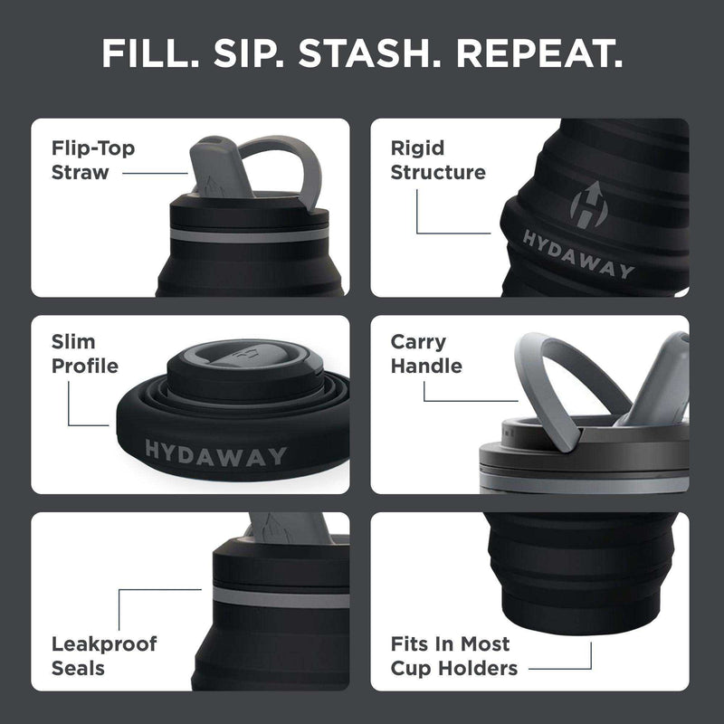 Load image into Gallery viewer, Collapsible Water Bottle | 17oz - Skoutley Outdoors LLC
