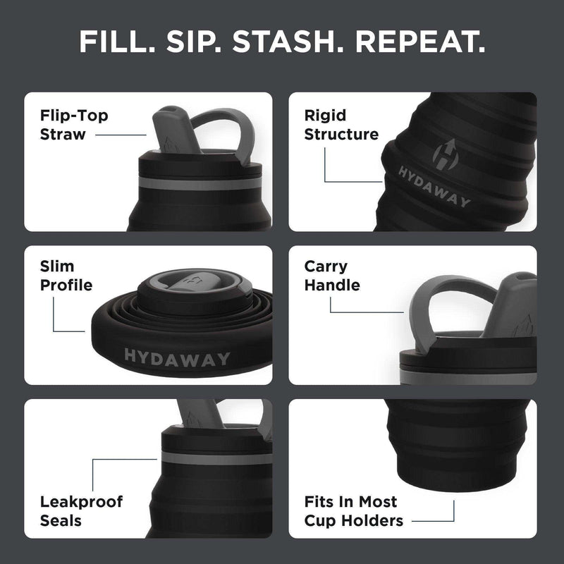 Load image into Gallery viewer, Collapsible Water Bottle | 25oz - Skoutley Outdoors LLC
