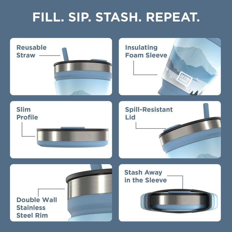 Load image into Gallery viewer, Collapsible Insulated Drink Tumbler - Skoutley Outdoors LLC