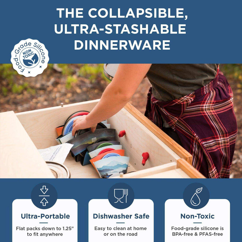 Load image into Gallery viewer, Collapsible Insulated Bowl | 1-Quart - Skoutley Outdoors LLC