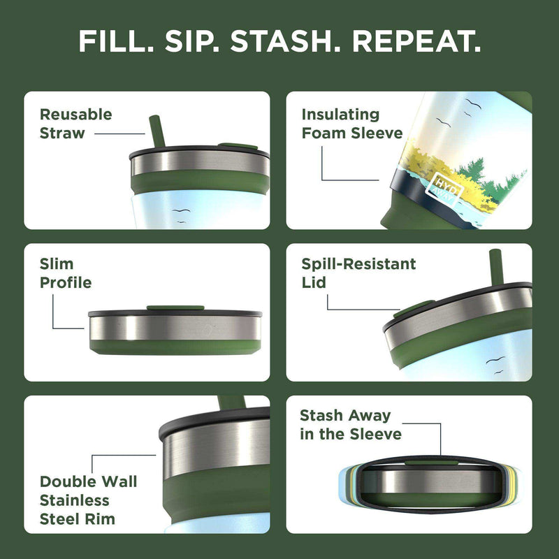 Load image into Gallery viewer, Collapsible Insulated Drink Tumbler - Skoutley Outdoors LLC