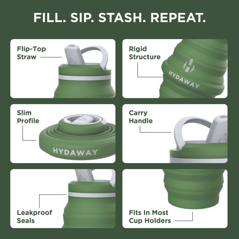 Load image into Gallery viewer, Collapsible Water Bottle | 25oz - Skoutley Outdoors LLC