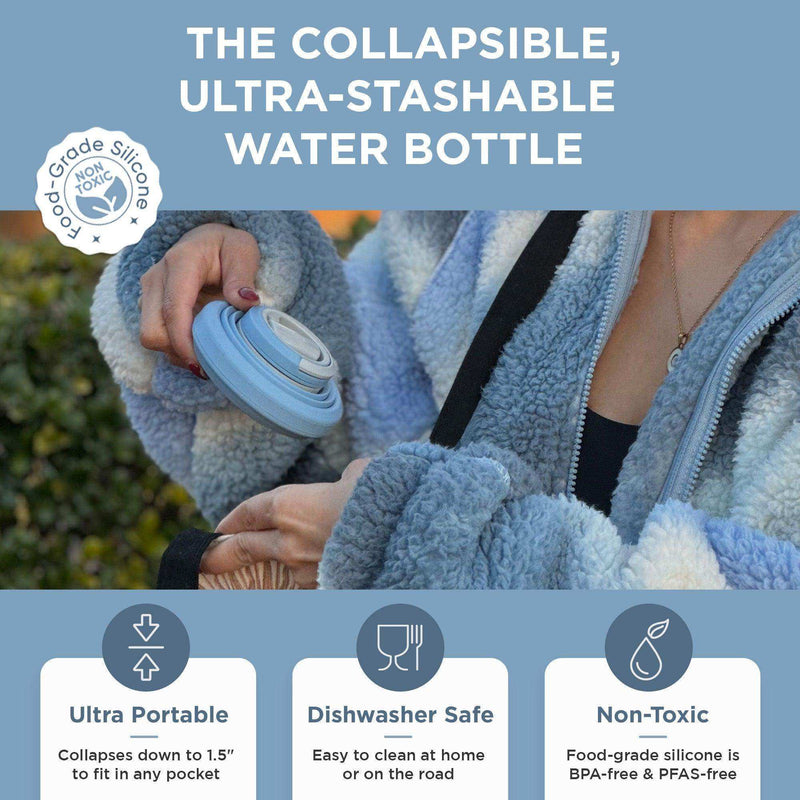 Load image into Gallery viewer, Collapsible Water Bottle | 17oz - Skoutley Outdoors LLC