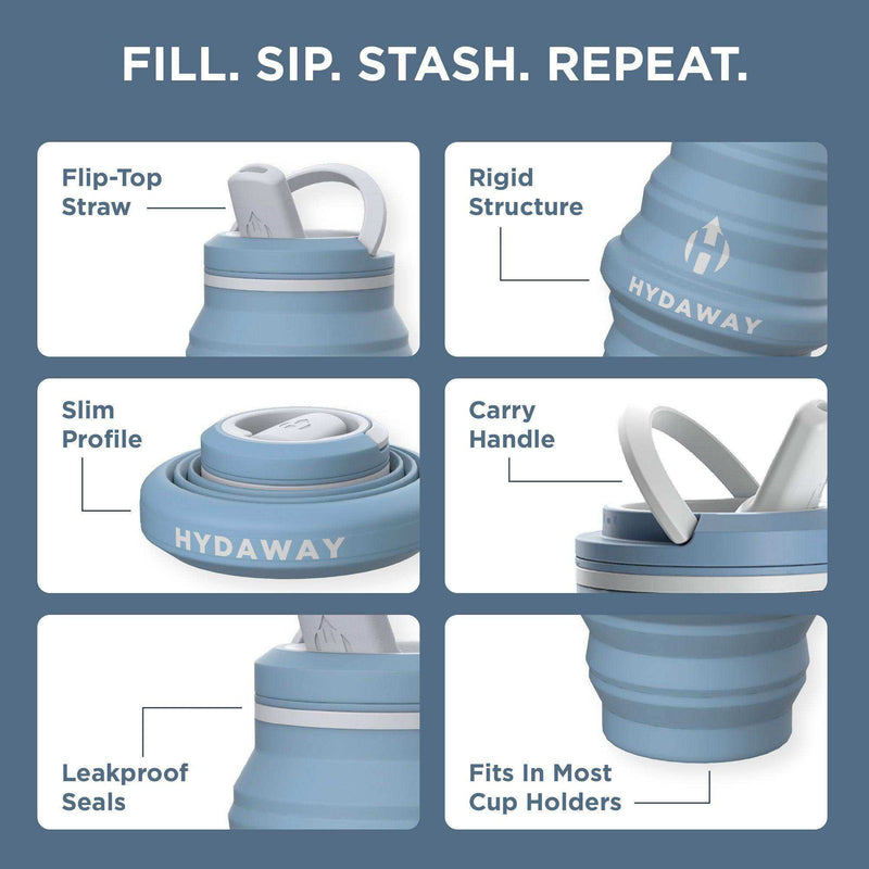 Load image into Gallery viewer, Collapsible Water Bottle | 17oz - Skoutley Outdoors LLC