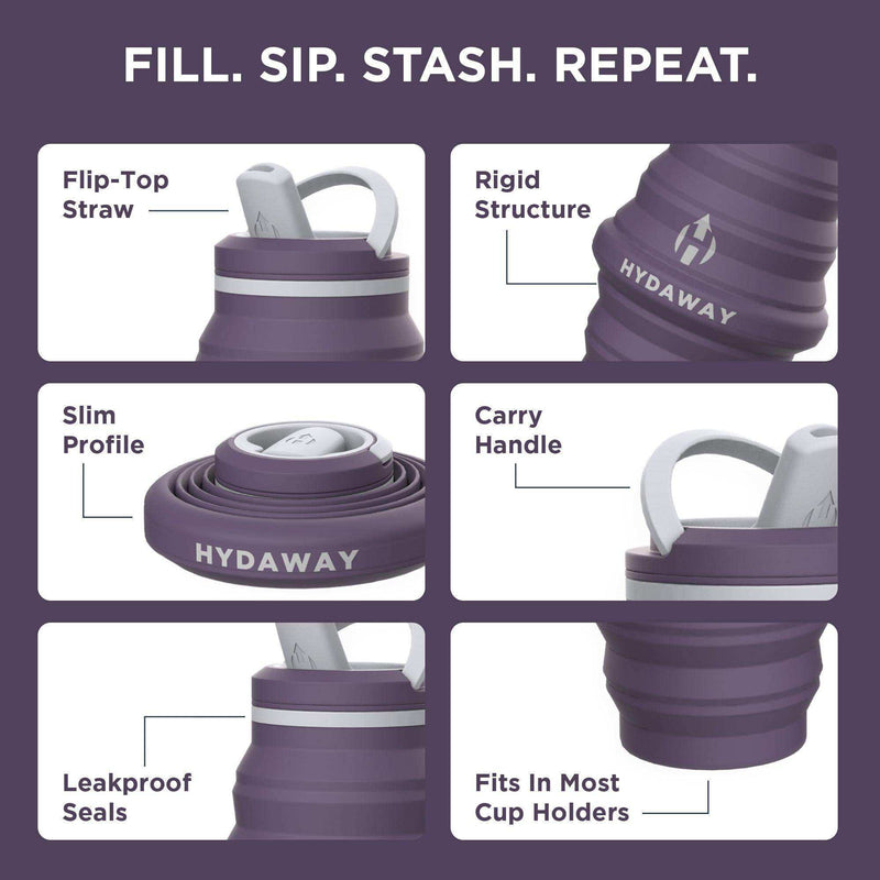 Load image into Gallery viewer, Collapsible Water Bottle | 25oz - Skoutley Outdoors LLC