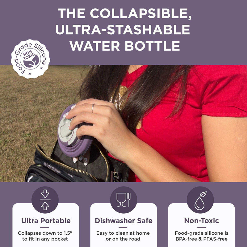 Load image into Gallery viewer, Collapsible Water Bottle | 17oz - Skoutley Outdoors LLC