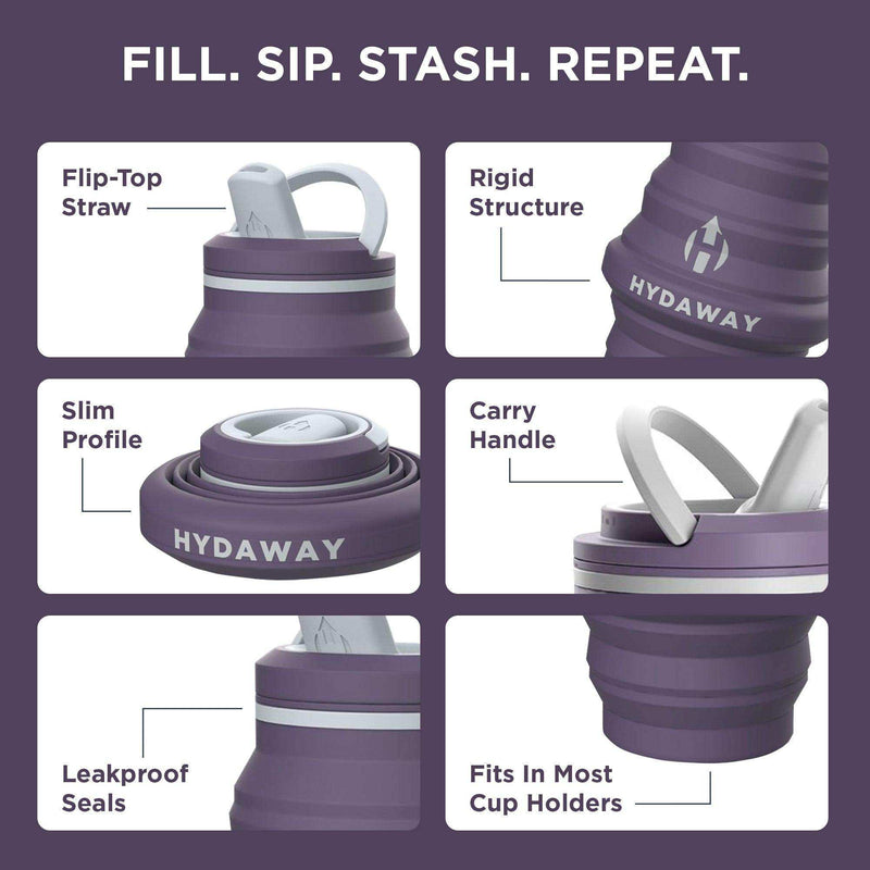 Load image into Gallery viewer, Collapsible Water Bottle | 17oz - Skoutley Outdoors LLC