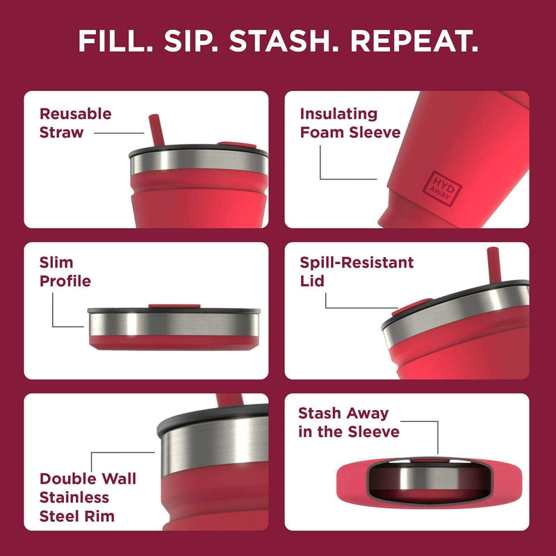 Load image into Gallery viewer, Collapsible Insulated Drink Tumbler - Skoutley Outdoors LLC
