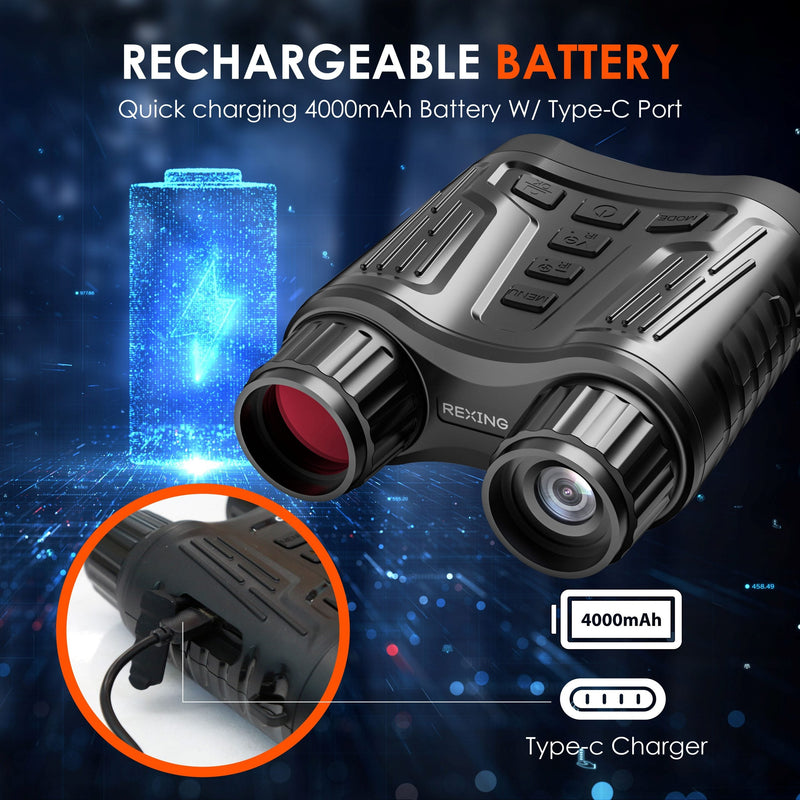 Load image into Gallery viewer, Rexing B1 Pro – 4K IR Night Vision Digital Binocular