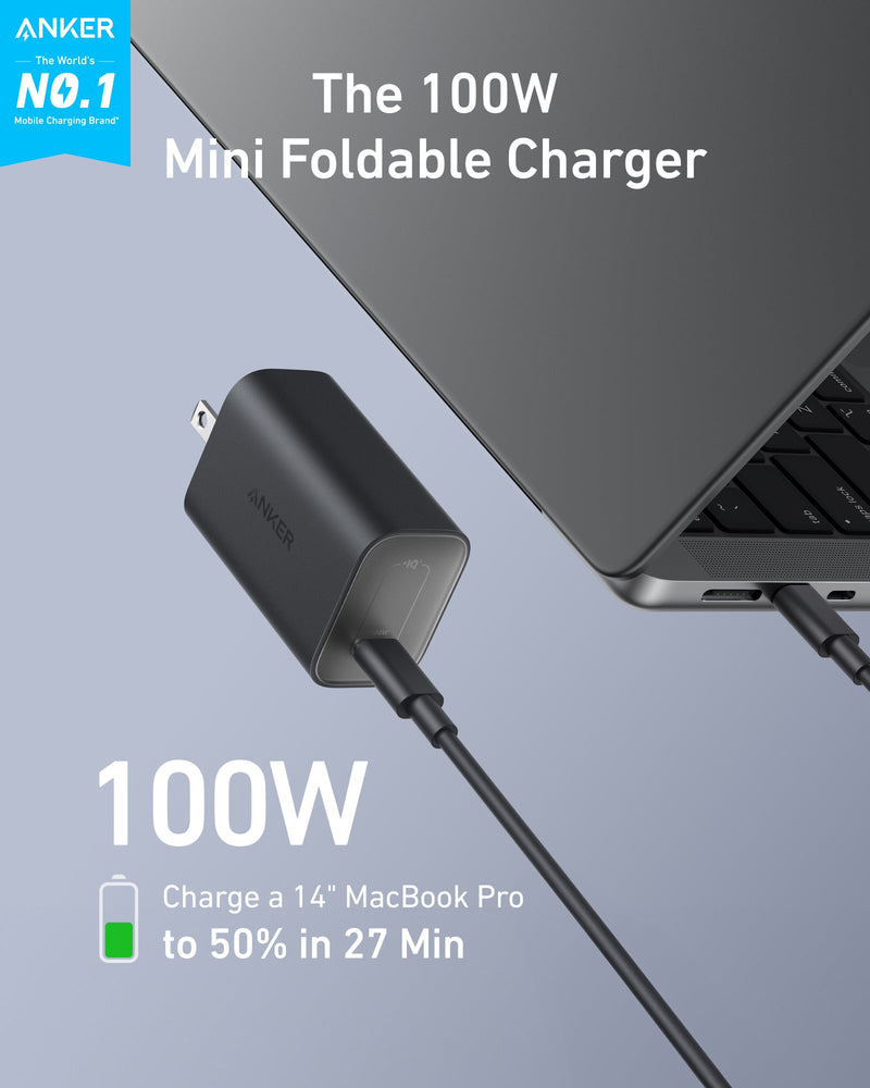 Load image into Gallery viewer, Anker Nano Charger (100W) with USB-C Cable