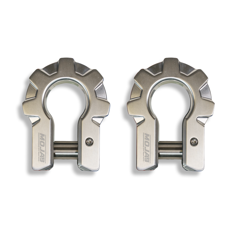 Load image into Gallery viewer, 3/4'' Extreme duty Aluminum D-Shackle set (9T)-Ceramic coated (LIFETIME WARRANTY*)