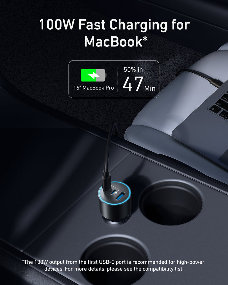 Load image into Gallery viewer, Anker Nano Car Charger (167.5W, 3 Ports)