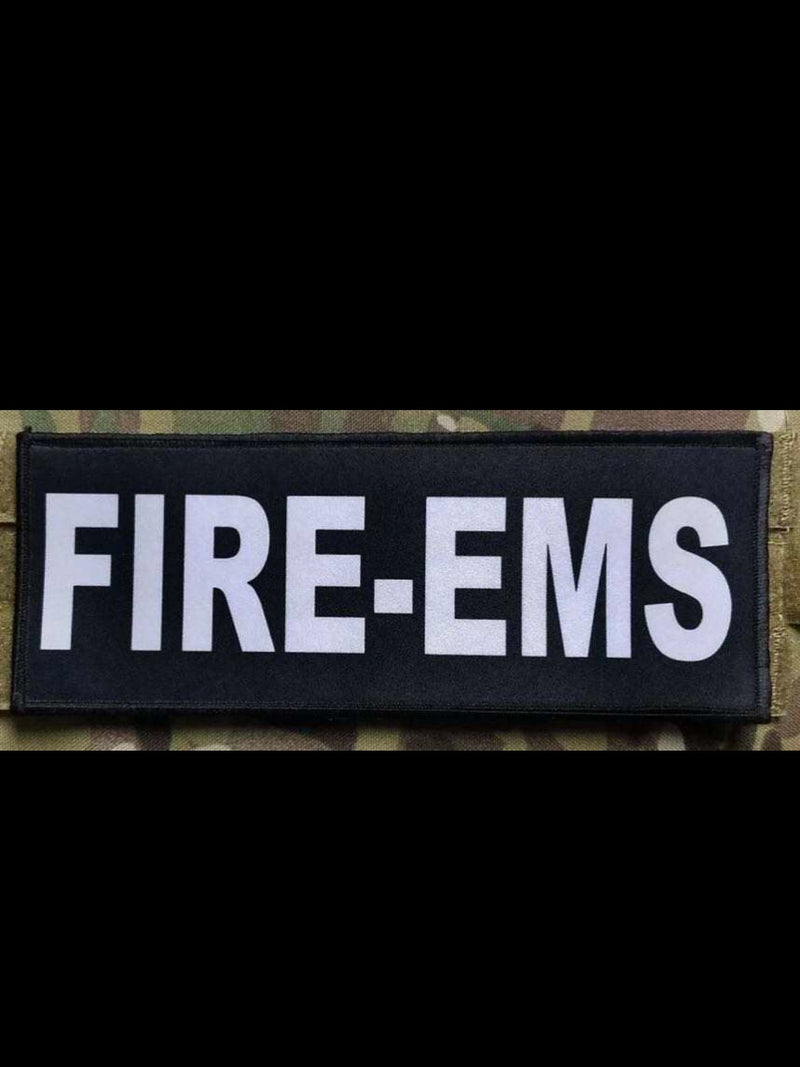 Load image into Gallery viewer, FIRE-EMS Patch (3” x 10”) Hook and Loop