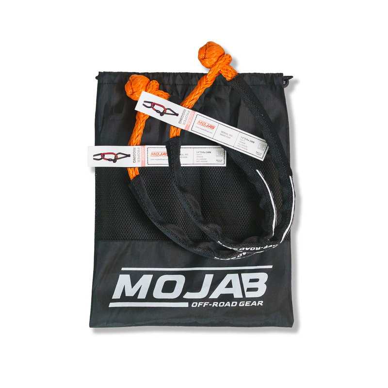 Load image into Gallery viewer, Soft Shackle 1/4'' x 24'' with sleeve and bag (Set of 2 Shackles) (Lifetime Warranty)