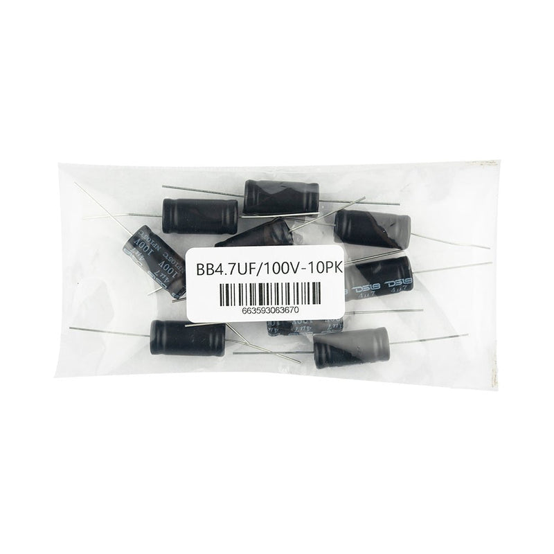 Load image into Gallery viewer, DS18 BB4.7UF/100V-10PK 4.7uF 100V Non-Polarized Bass Blocking Capacitor