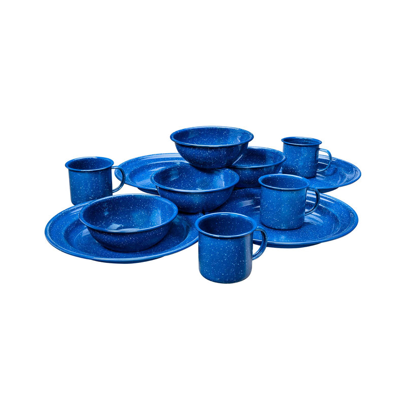 Load image into Gallery viewer, 4 Person Enamel Table Set