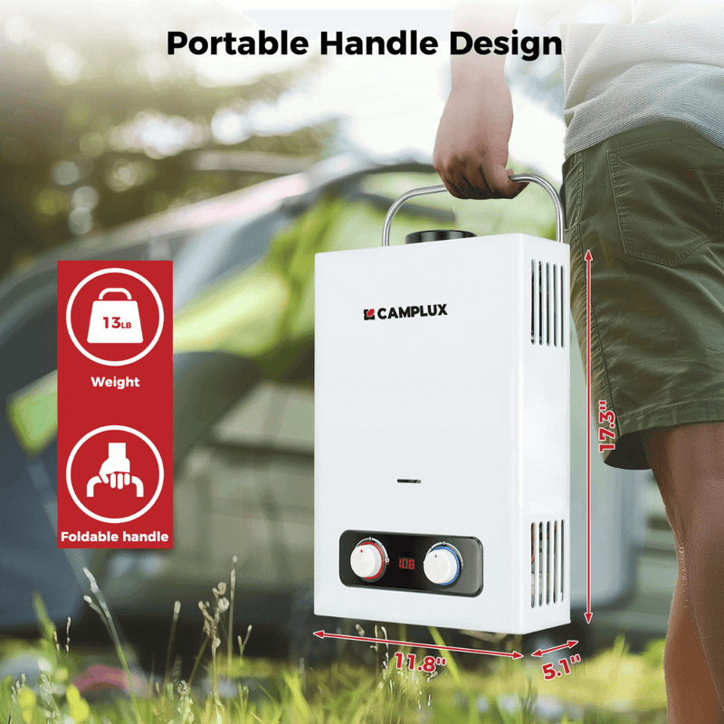 Load image into Gallery viewer, Camplux BD158P43 Tankless Propane Water Heater Pump Kit