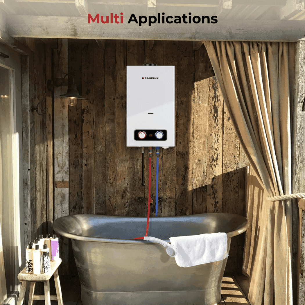 Camplux 2.64 GPM Tankless Gas Water Heater, Propane Shower Portable - Skoutley Outdoors LLC
