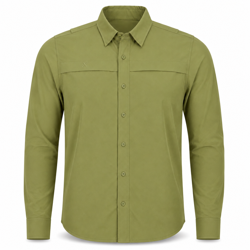 Load image into Gallery viewer, Long Sleeve Solid Lifestyle Button Down w/ REPEL-X