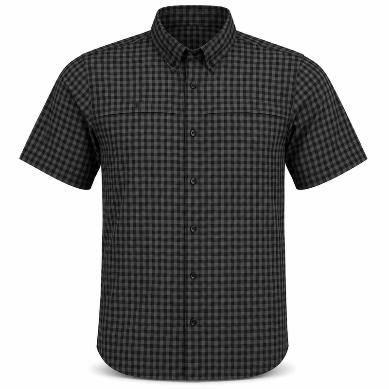 Load image into Gallery viewer, Short Sleeve Patterned Lifestyle Button Down w/ REPEL-X