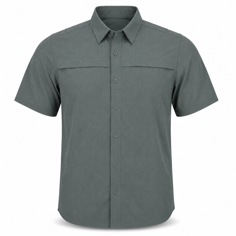 Load image into Gallery viewer, Short Sleeve Solid Lifestyle Button Down w/ REPEL-X