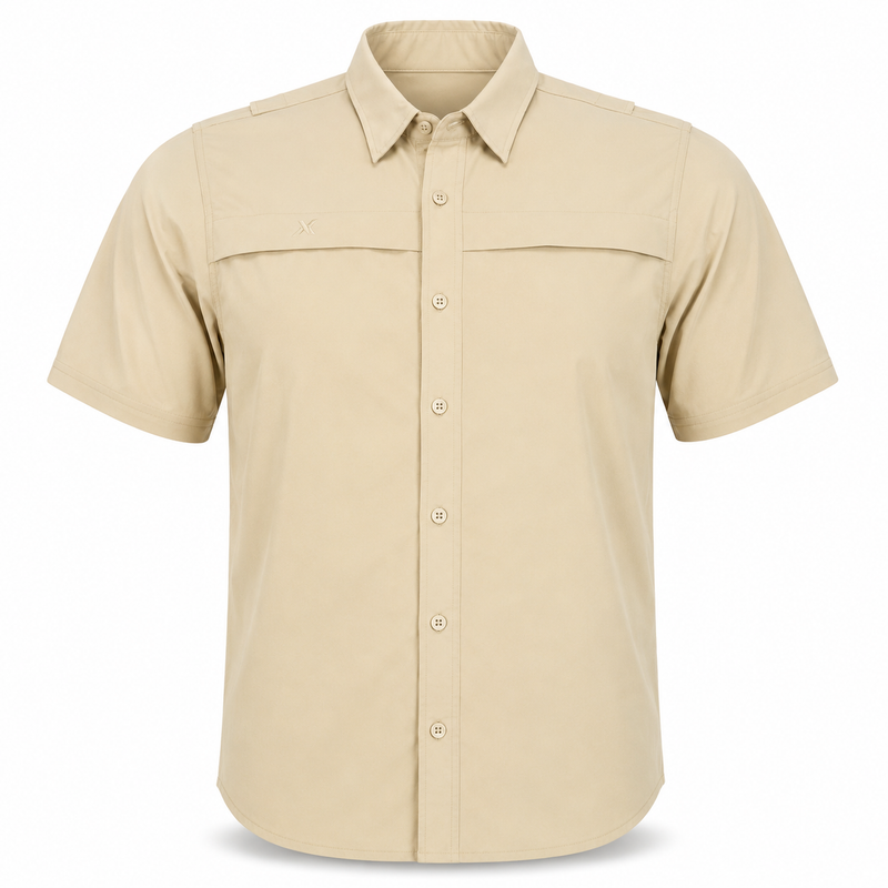 Load image into Gallery viewer, Short Sleeve Solid Lifestyle Button Down w/ REPEL-X