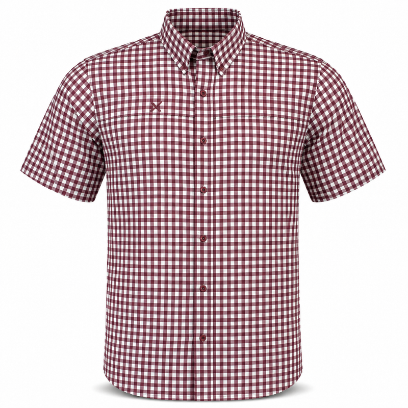 Load image into Gallery viewer, Short Sleeve Patterned Lifestyle Button Down w/ REPEL-X