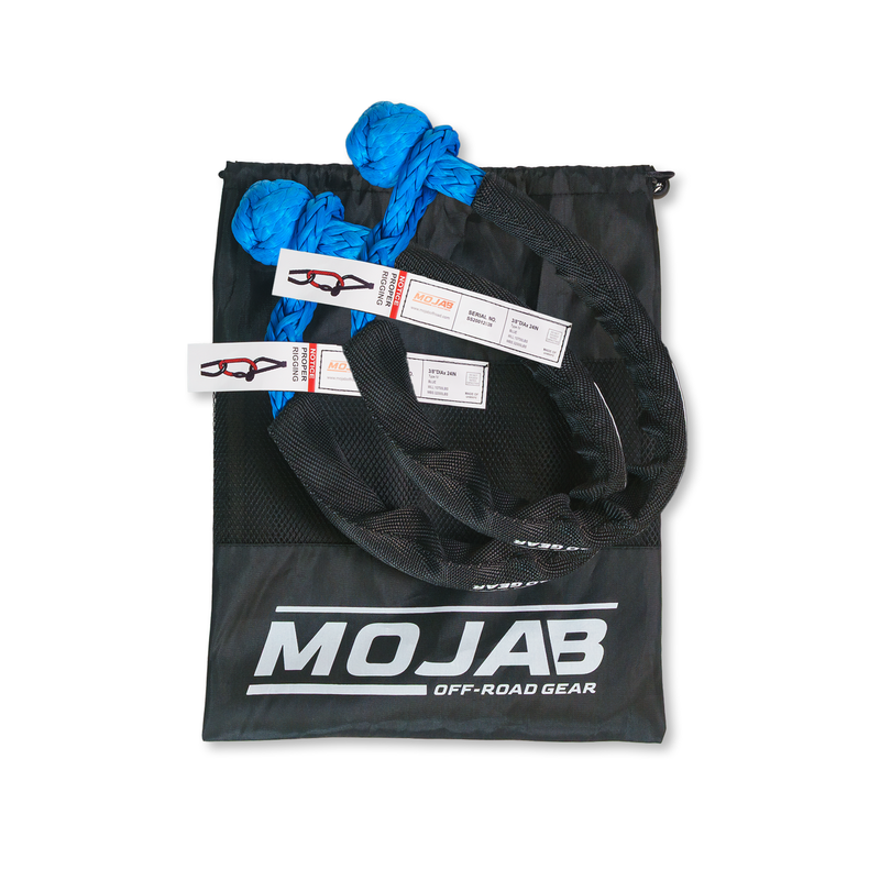 Load image into Gallery viewer, Soft Shackle 3/8'' x 24” with sleeve and bag (Set of 2 Shackles) (Lifetime Warranty)