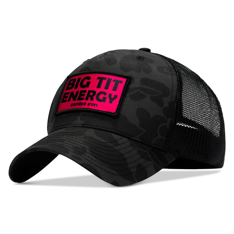 Load image into Gallery viewer, Big Tit Energy Pink Patch Snapback Hat