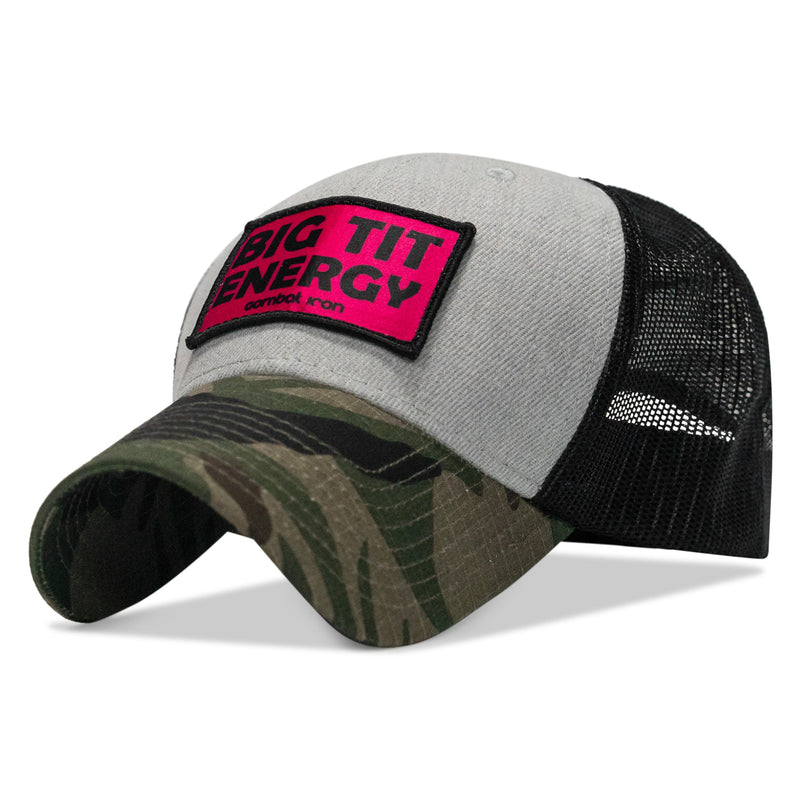 Load image into Gallery viewer, Big Tit Energy Pink Patch - Original Ripstop Snapback Hat