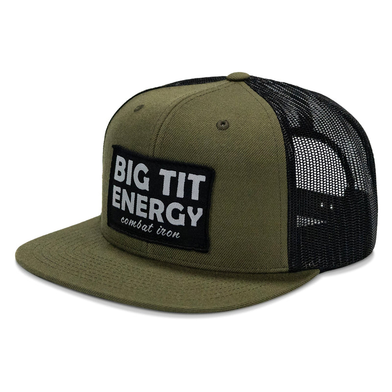 Load image into Gallery viewer, Big Tit Energy Patch Flatbill Snapback Hat