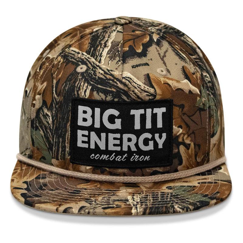 Load image into Gallery viewer, Big Tit Energy Patch Flatbill Snapback Hat