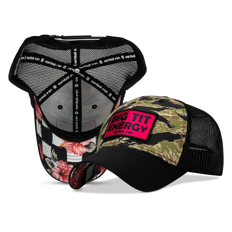 Load image into Gallery viewer, Big Tit Energy Pink Patch - Original Ripstop Snapback Hat