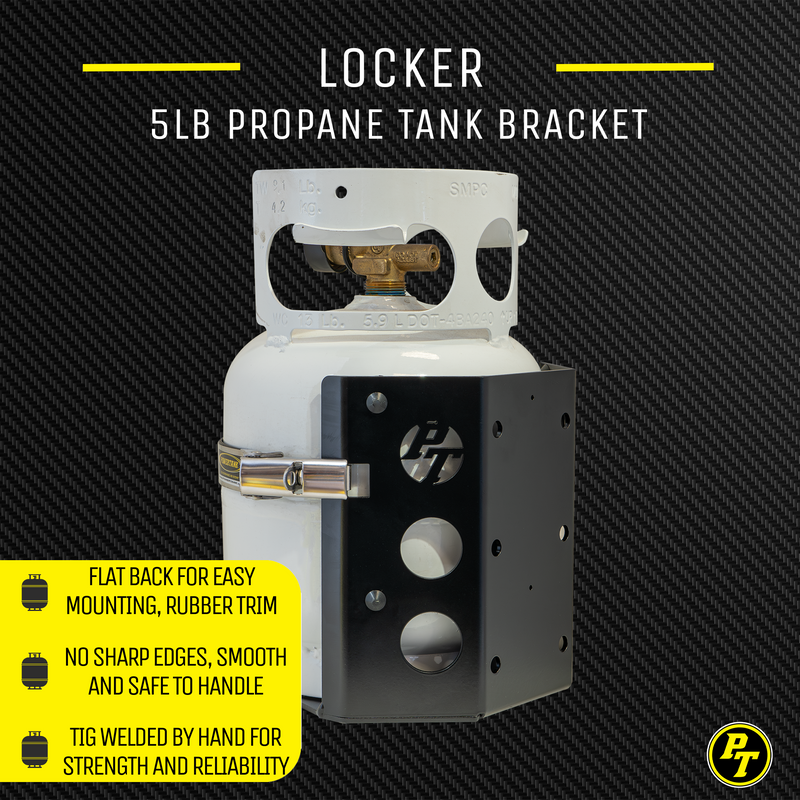 Load image into Gallery viewer, Teton LOCKER Propane Tank Bracket for 5 lb LP Bottle 8 in Diameter
