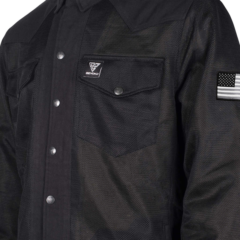 Load image into Gallery viewer, Protective Summer Mesh Shirt - Black Solid