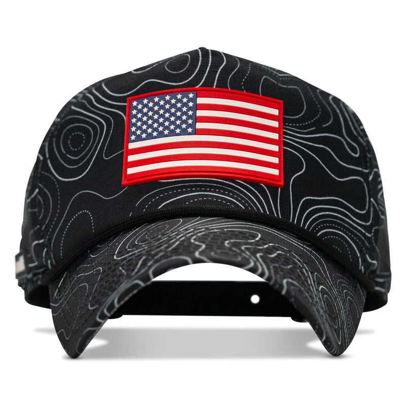 Load image into Gallery viewer, American Flag PVC Patch Waterproof Weekender Snapback
