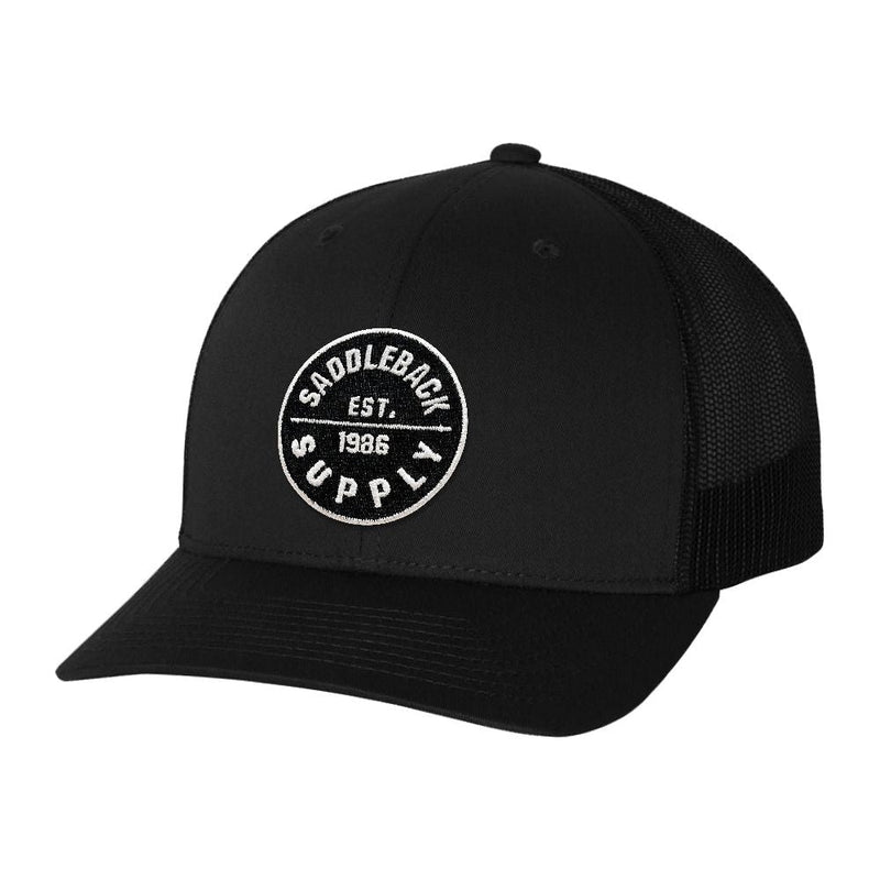 Load image into Gallery viewer, Classic Circle Patch Black Snapback
