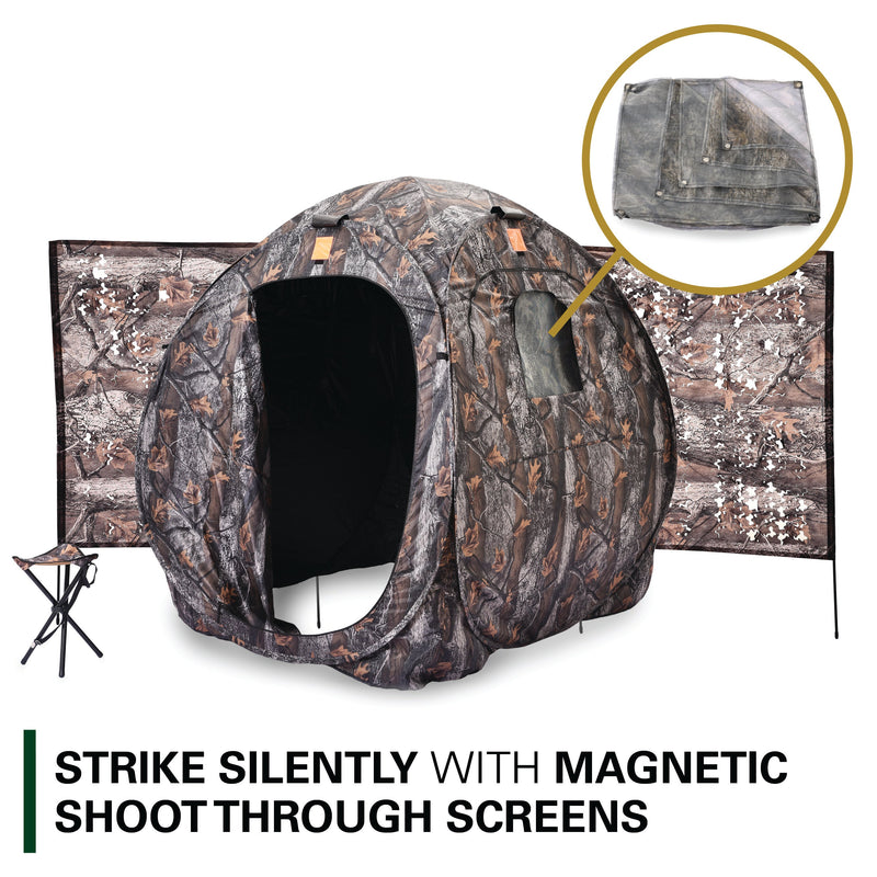 Load image into Gallery viewer, Hunting Blind w/ Tripod Stool and Ground Screen