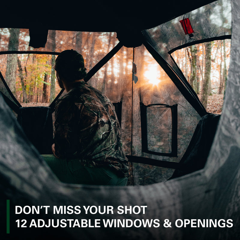 Load image into Gallery viewer, Hunting Blind 360° View Pop-Up Hub Style