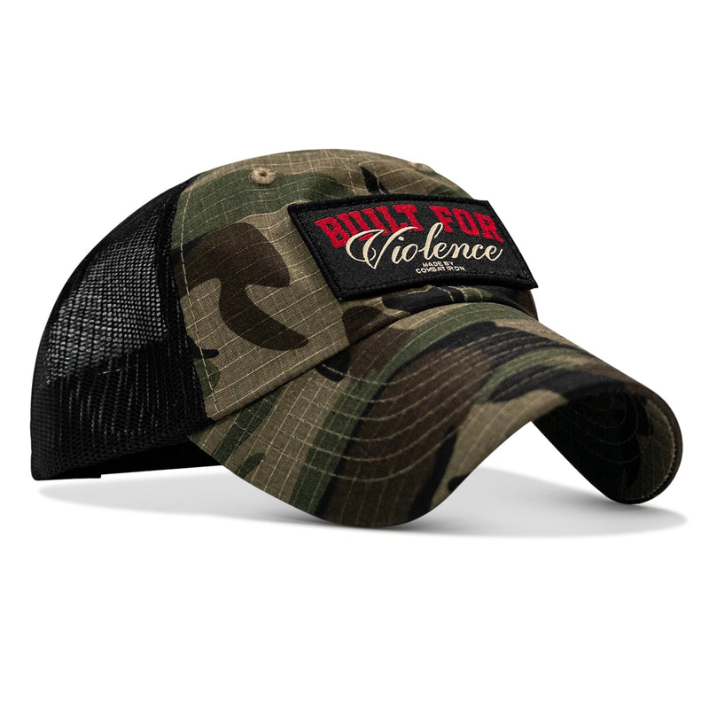 Load image into Gallery viewer, Built For Violence Tactical Ripstop Mesh Snapback Hat