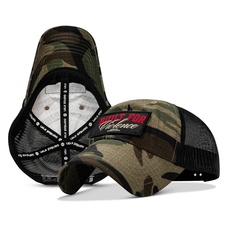 Load image into Gallery viewer, Built For Violence Tactical Ripstop Mesh Snapback Hat