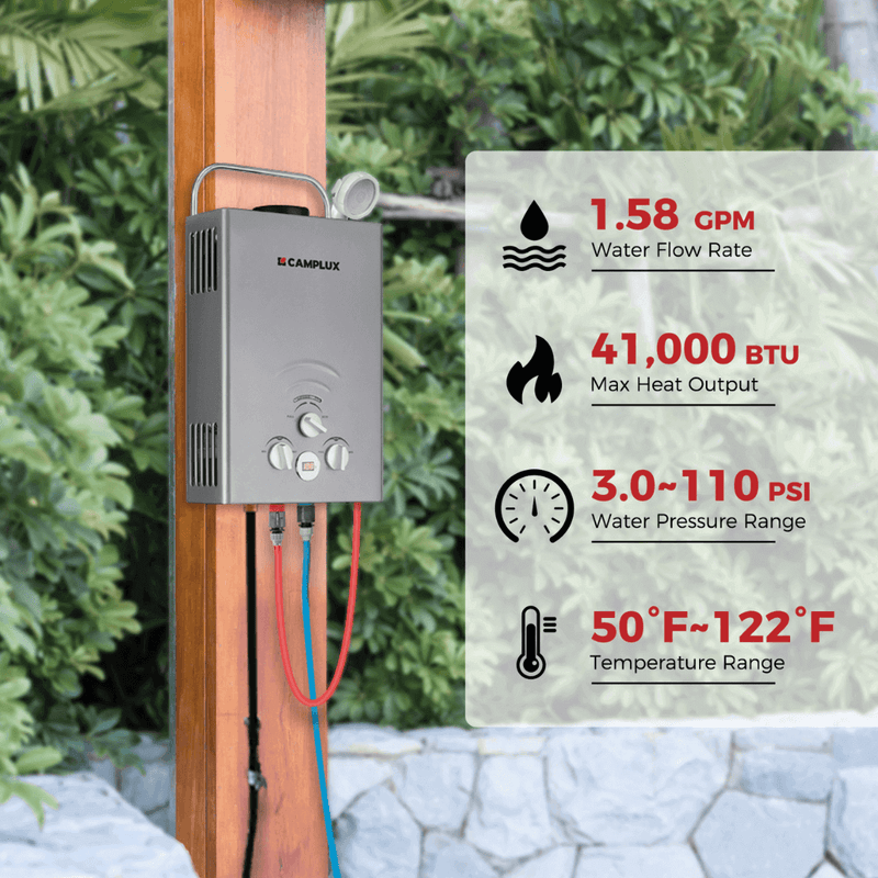 Load image into Gallery viewer, Camplux BW158G Camping Water Heater Propane