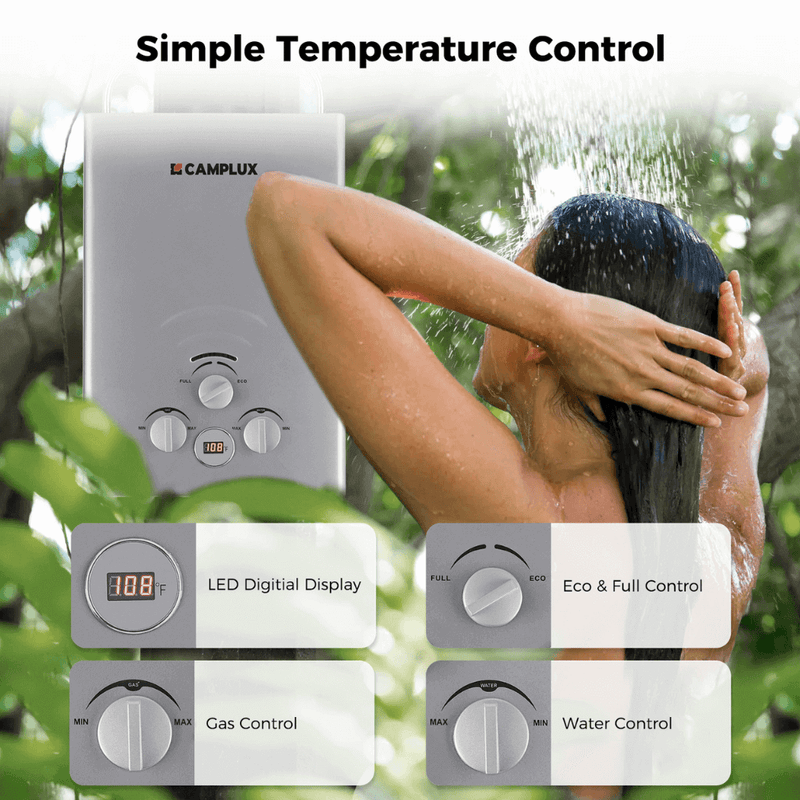Load image into Gallery viewer, Camplux BW158G Camping Water Heater Propane